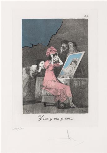 SALVADOR DALÍ Les Caprices de Goya.